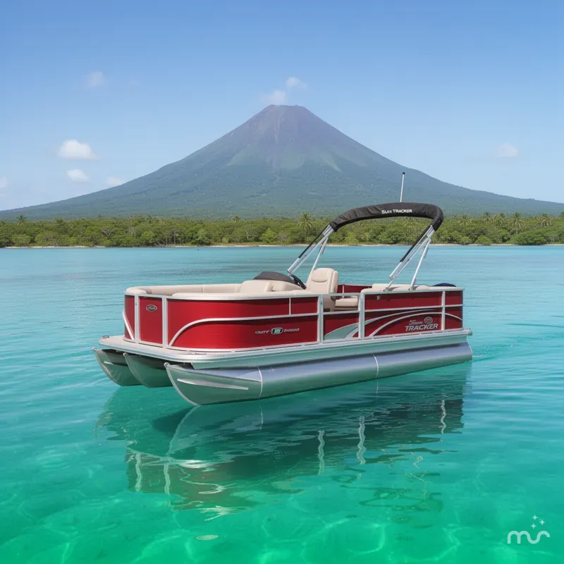 Slide: The Image of Sun Tracker Party Barge 18 DLX 2026 - 4