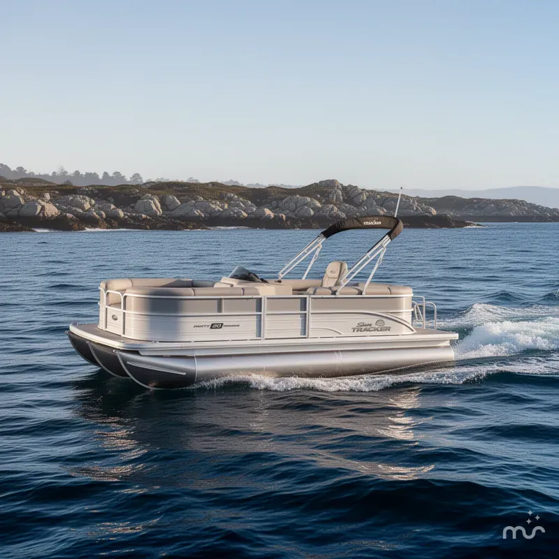 Slide: The Image of Sun Tracker Party Barge 20 DLX 2026 - 4
