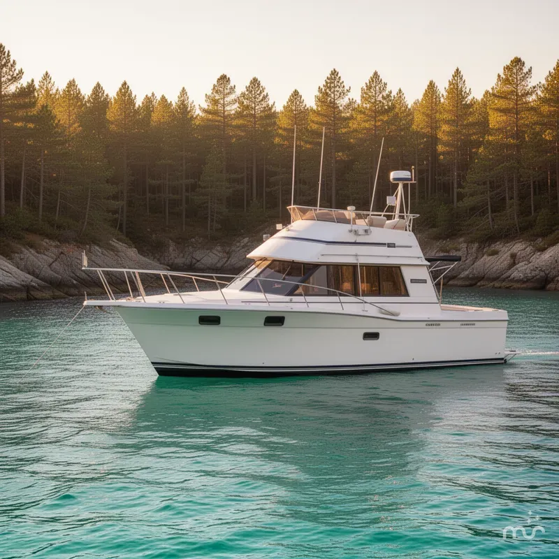 Slide: The Image of Carver Yachts 32 Convertible 1985 - 2