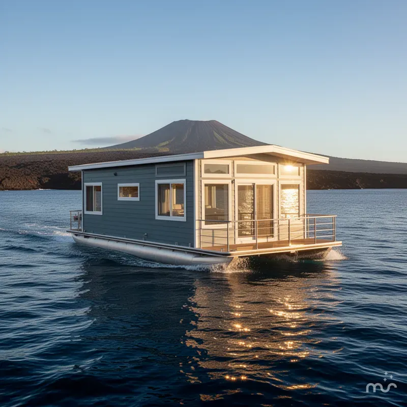 Slide: The Image of Houseboat float house 2025 - 2
