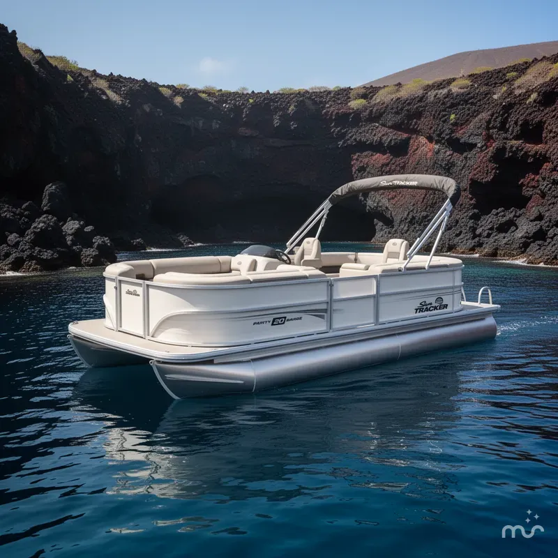 Slide: The Image of Sun Tracker Party Barge 20 DLX 2026 - 4