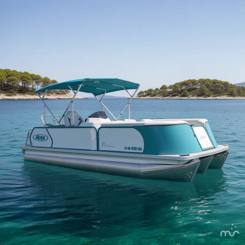 The Image of Aloha Club Series Tritoon w/150HP Suzuki. Trailer extra. 2023 - 0