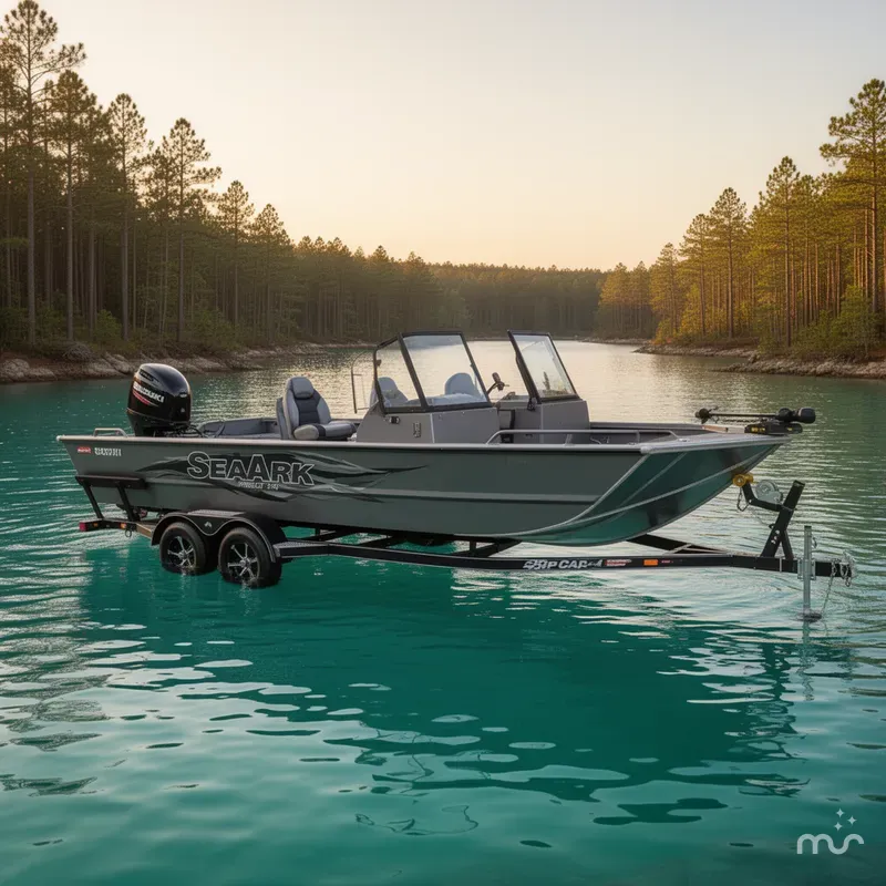 The Image of SeaArk PROCAT 240 with 250HP Suzuki and custom tandem axle trailer 2026 - 0