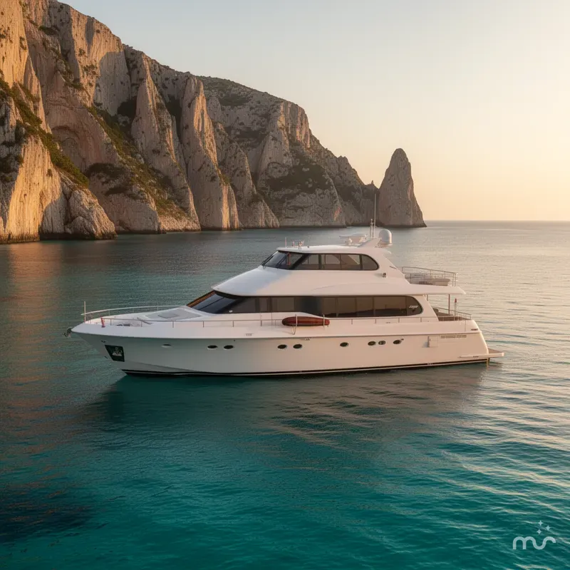 The Image of Lazzara Yachts 76 Skylounge Grand Salon 1998 - 0