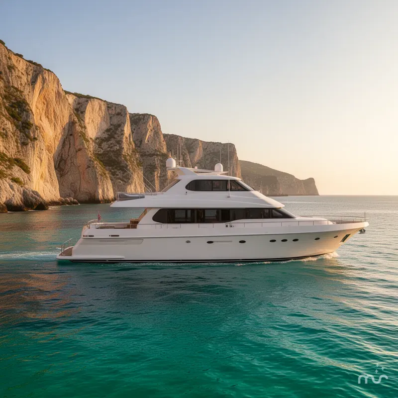 Slide: The Image of Lazzara Yachts 76 Skylounge Grand Salon 1998 - 4