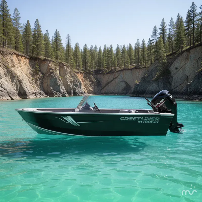 Slide: The Image of Crestliner 1650 Discovery Tiller 2026 - 2
