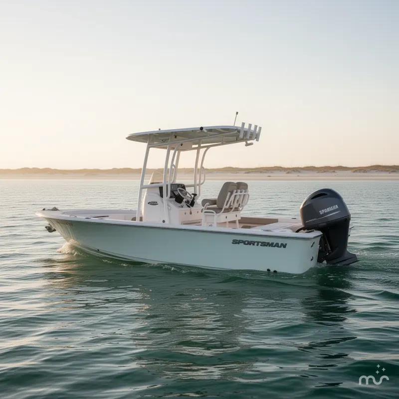 Slide: The Image of Sportsman Masters 227 Bay Boat 2022 - 2