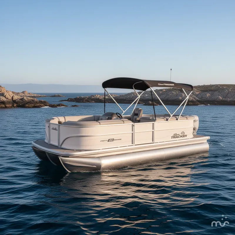 Slide: The Image of Sun Tracker Party Barge 20 DLX 2026 - 4