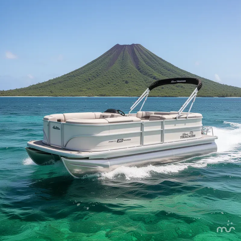 Slide: The Image of Sun Tracker Party Barge 20 DLX 2026 - 4