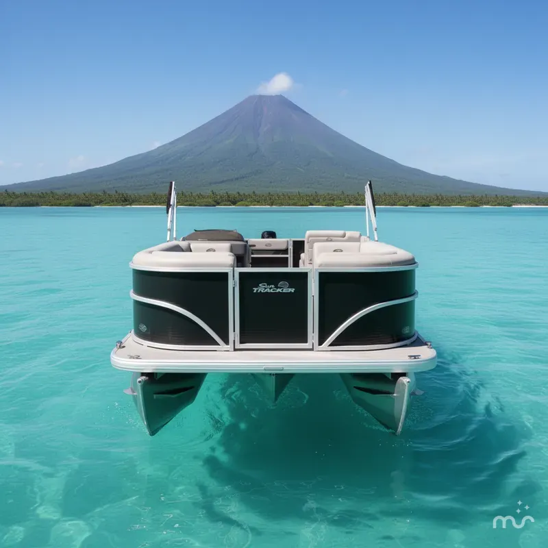 Slide: The Image of Sun Tracker Party Barge 20 DLX 2026 - 3