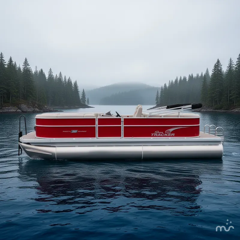 Slide: The Image of Sun Tracker Party Barge 22 DLX 2026 - 2