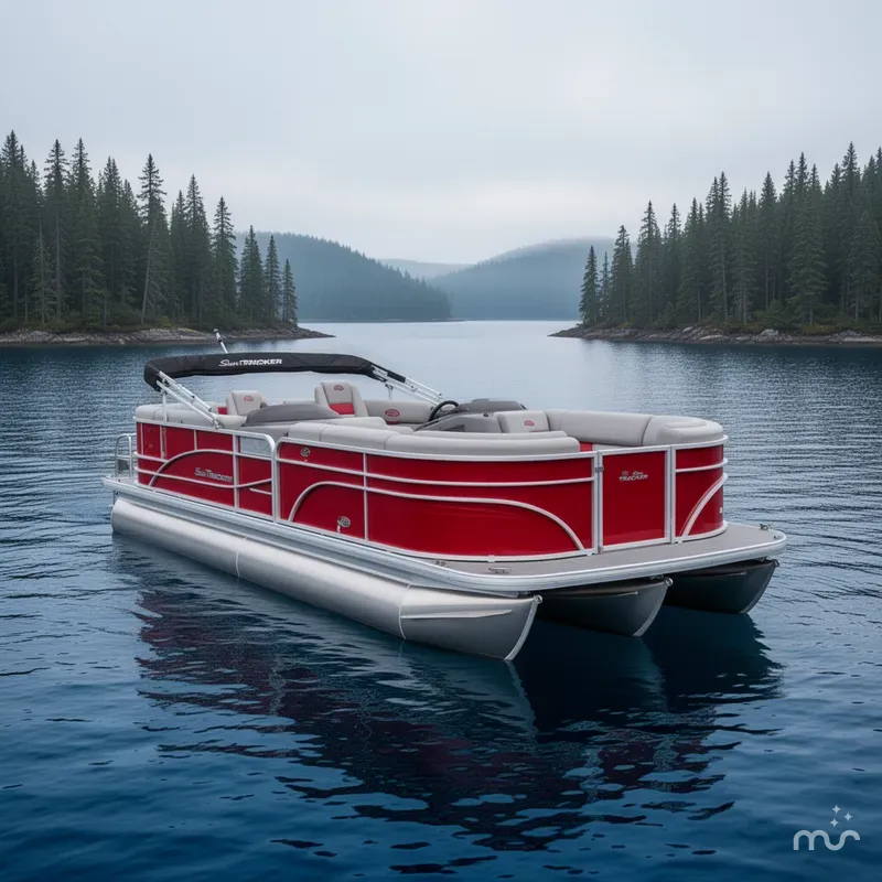 Slide: The Image of Sun Tracker Party Barge 22 DLX 2026 - 3