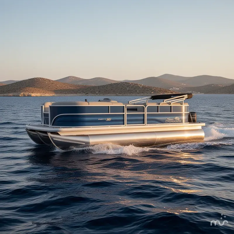 Slide: The Image of Sun Tracker Party Barge 20 DLX 2026 - 4
