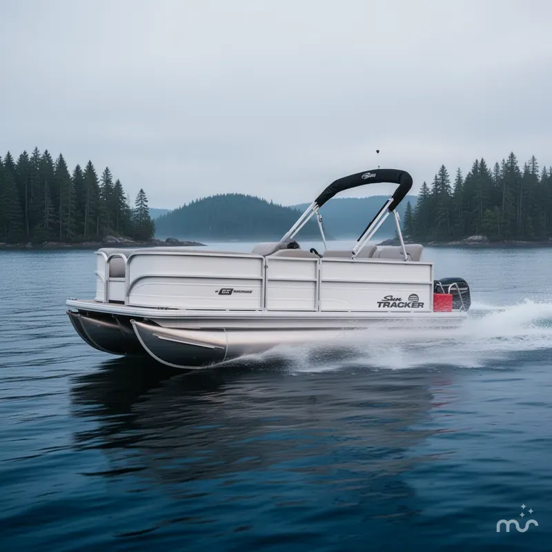 Slide: The Image of Sun Tracker Party Barge 16 DLX 2026 - 4