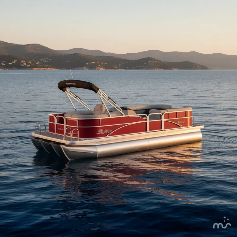 Slide: The Image of Sun Tracker Party Barge 18 DLX 2026 - 0