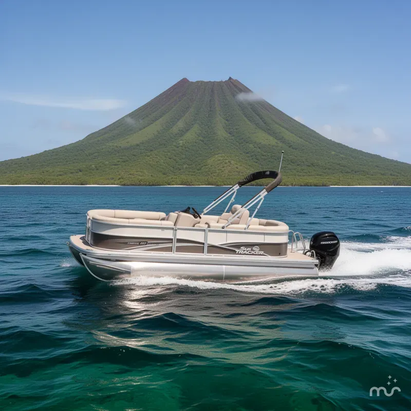 Slide: The Image of Sun Tracker Party Barge 20 DLX 2026 - 4
