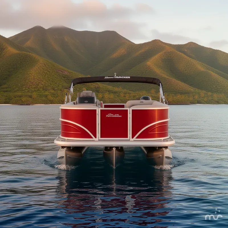 Slide: The Image of Sun Tracker Party Barge 16 DLX 2026 - 3