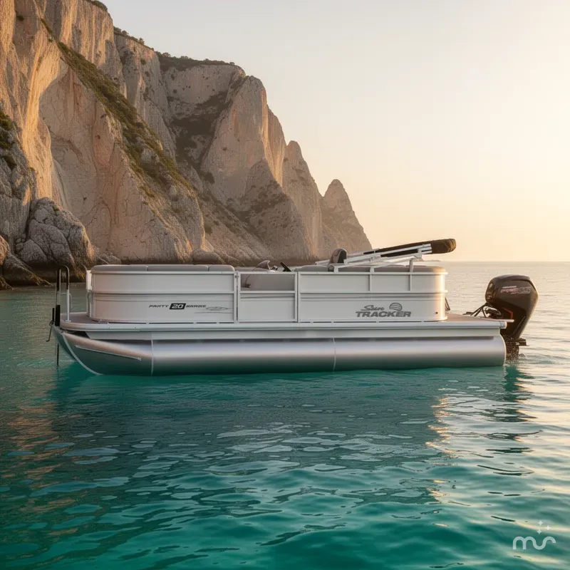 Slide: The Image of Sun Tracker Party Barge 20 DLX 2026 - 2