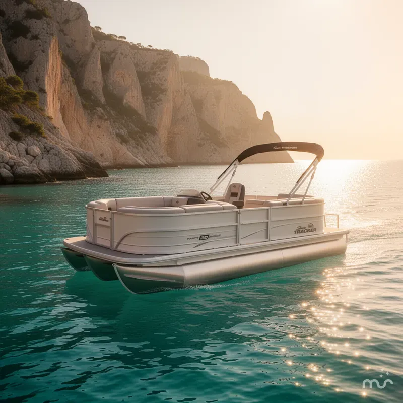 Slide: The Image of Sun Tracker Party Barge 20 DLX 2026 - 4