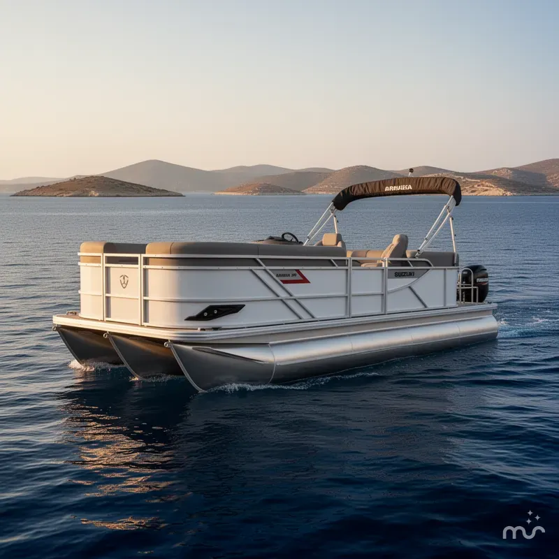The Image of Armada Drakkar 248 Tritoon w/200HP Suzuki & Tandem axle trailer 2025 - 0