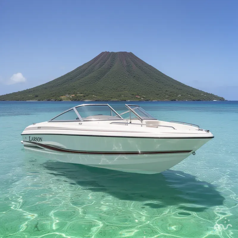 Slide: The Image of Larson SEI 180 BOWRIDER 135HP W/Trailer 2004 - 2