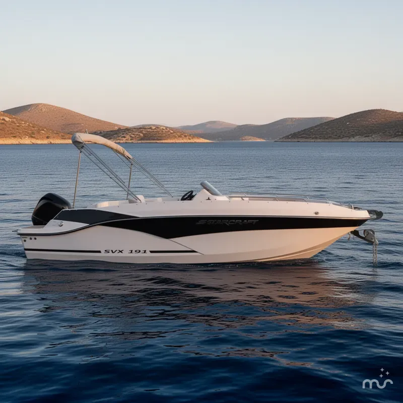 Slide: The Image of Starcraft SVX OB 191 w/140hp and Trailer 2026 - 2