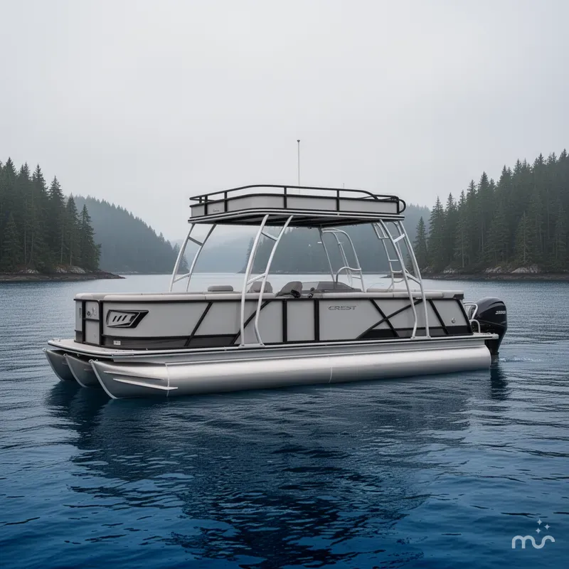 The Image of Crest Caribbean 250 Double-Decker Tri-Toon w/250hp, Trai 2026 - 0