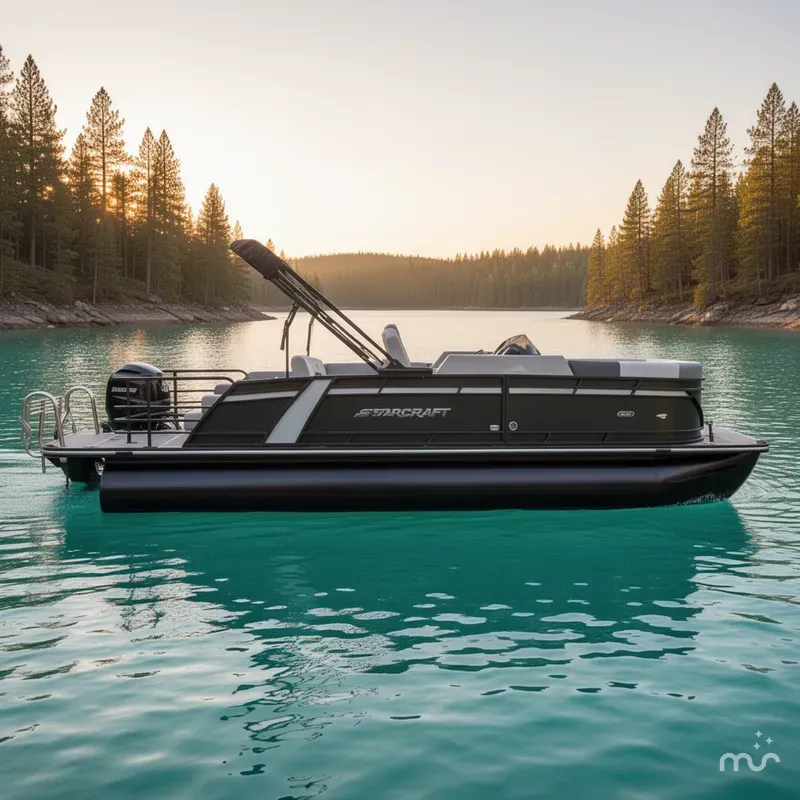 Slide: The Image of Starcraft SLS 3 Q DH Tri-Toon Includes 250hp and Trailer 2026 - 2