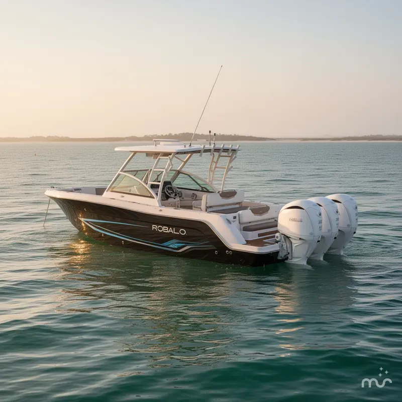 Slide: The Image of Robalo R317 Dual Console 2023 - 2