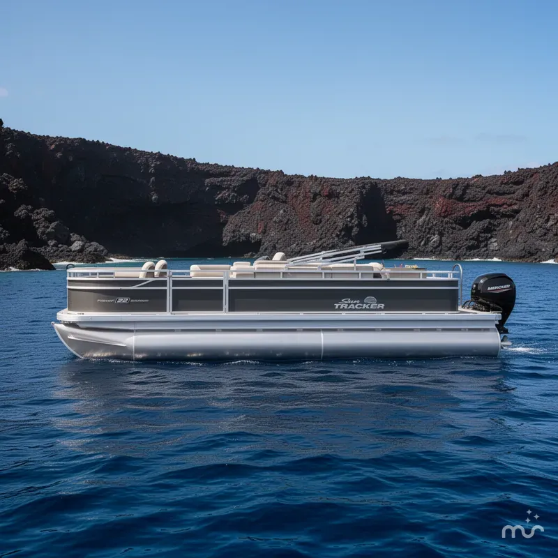 Slide: The Image of Sun Tracker Fishin' Barge 22 DLX 2026 - 2