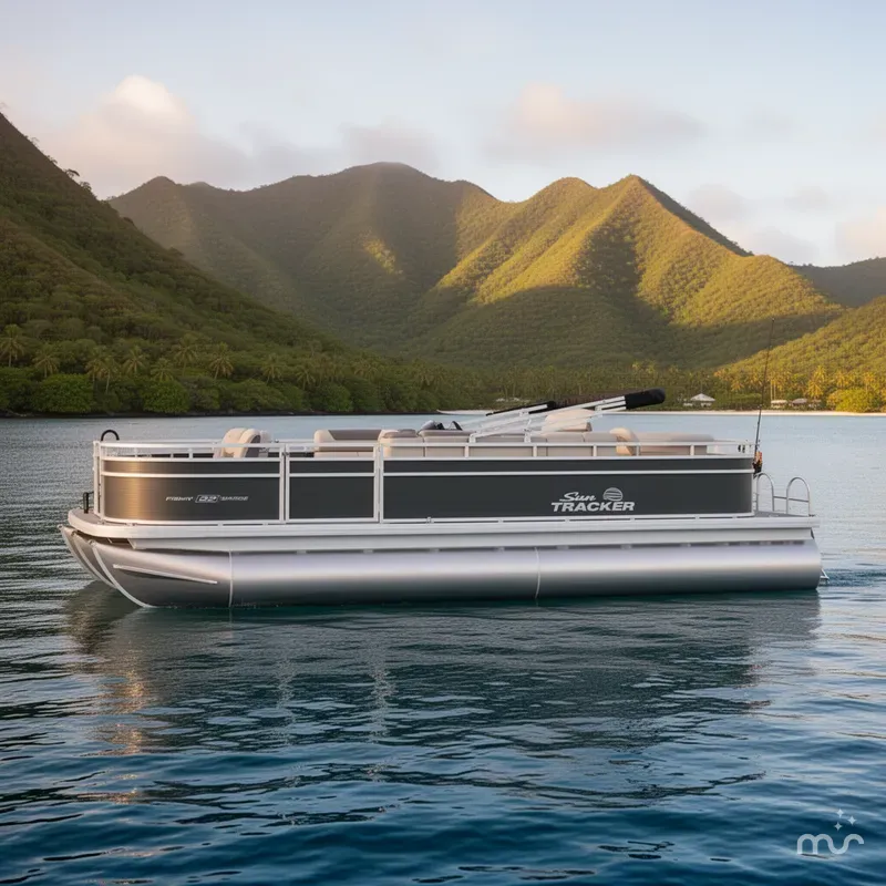 Slide: The Image of Sun Tracker Fishin' Barge 22 DLX 2026 - 2