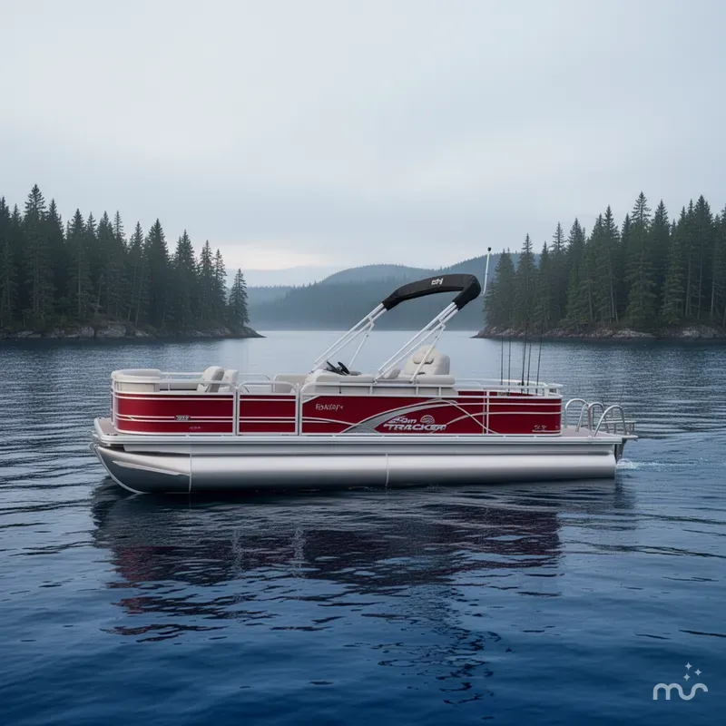Slide: The Image of Sun Tracker Fishin' Barge 22 DLX 2026 - 2