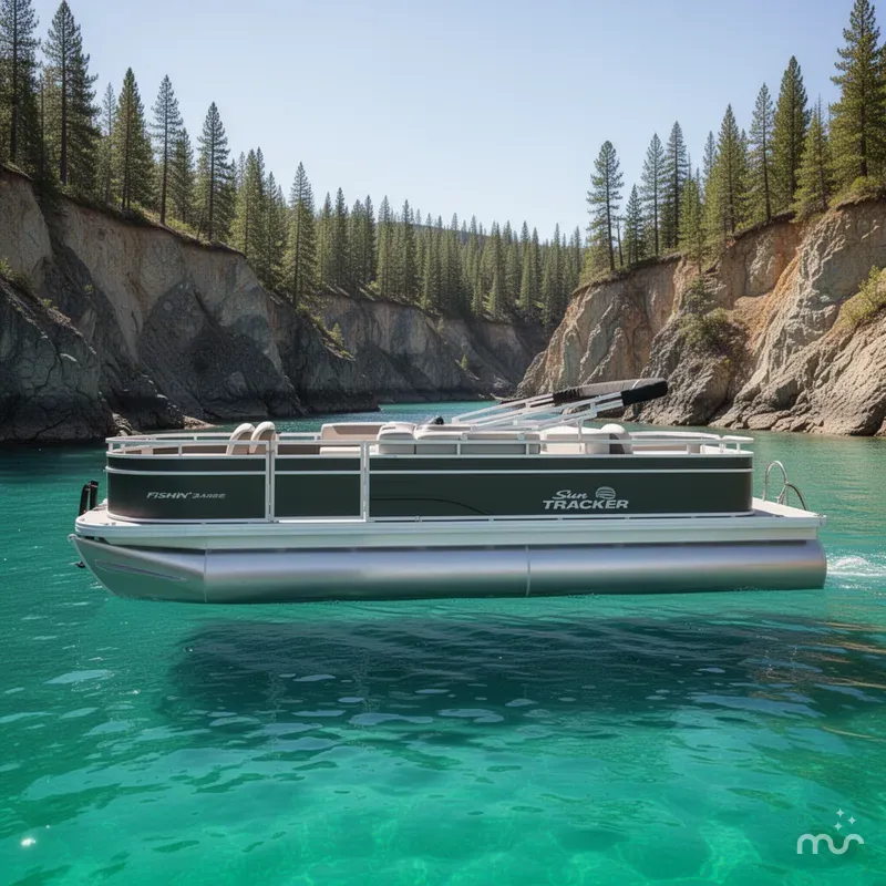 Slide: The Image of Sun Tracker Fishin' Barge 22 DLX 2026 - 2