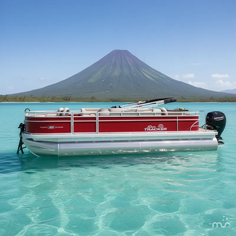 Slide: The Image of Sun Tracker Fishin' Barge 22 DLX 2026 - 2