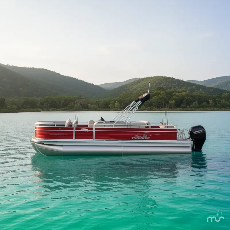 Slide: The Image of Sun Tracker Fishin' Barge 22 DLX 2026 - 2