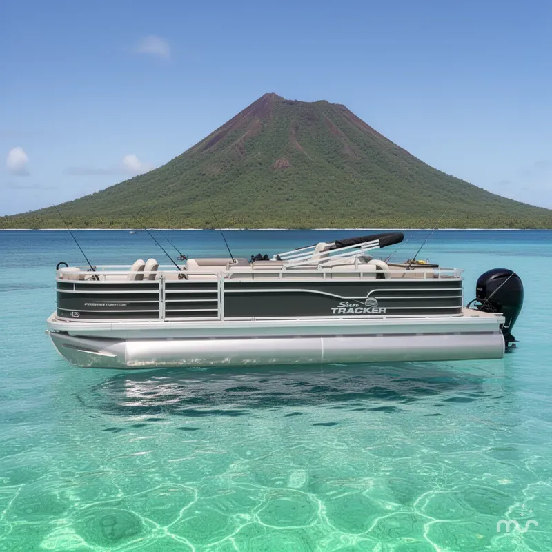 Slide: The Image of Sun Tracker Fishin' Barge 22 DLX 2026 - 2
