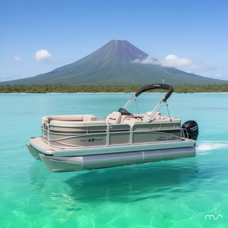 The Image of Sun Tracker Party Barge 16 DLX 2026 - 0