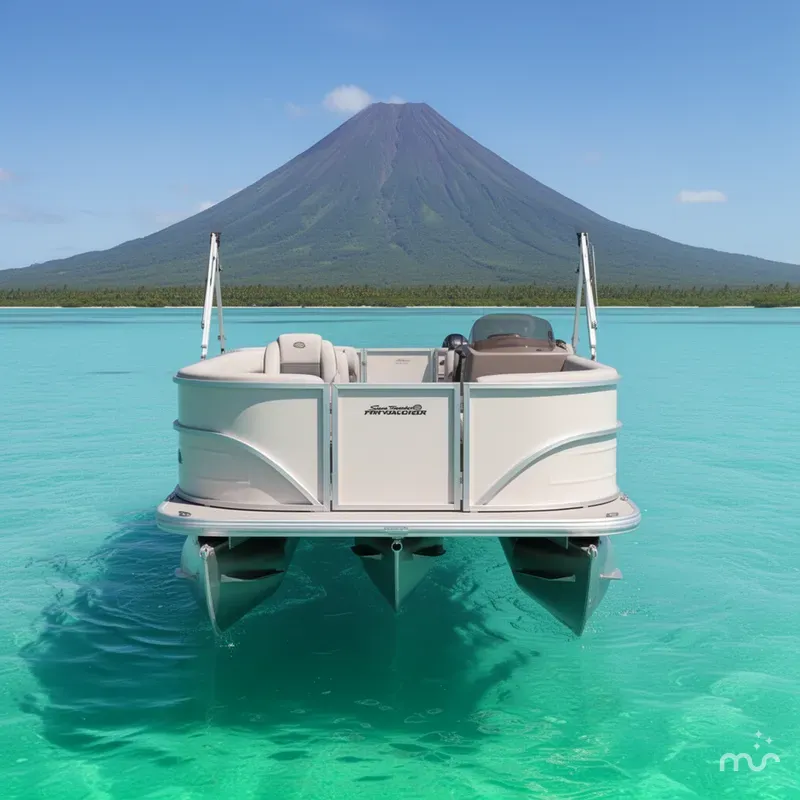 Slide: The Image of Sun Tracker Party Barge 16 DLX 2026 - 3
