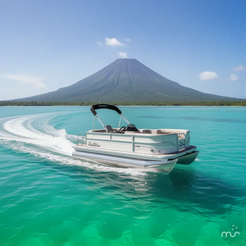 Slide: The Image of Sun Tracker Party Barge 16 DLX 2026 - 4