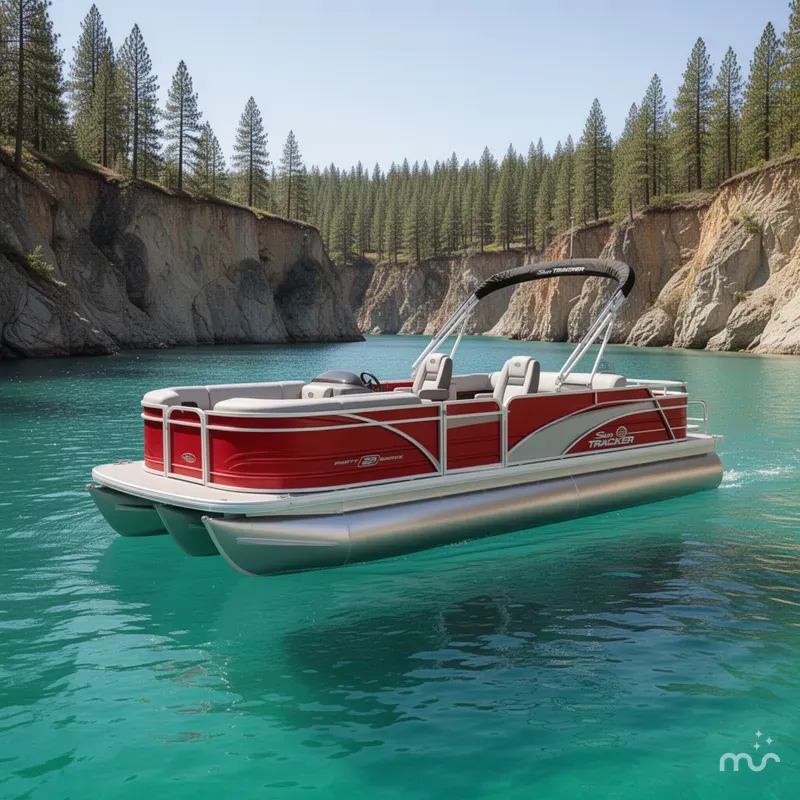 The Image of Sun Tracker Party Barge 22 RF DLX 2026 - 0
