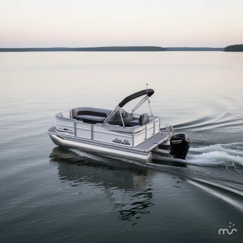 Slide: The Image of Sun Tracker Party Barge 16 DLX 2026 - 4
