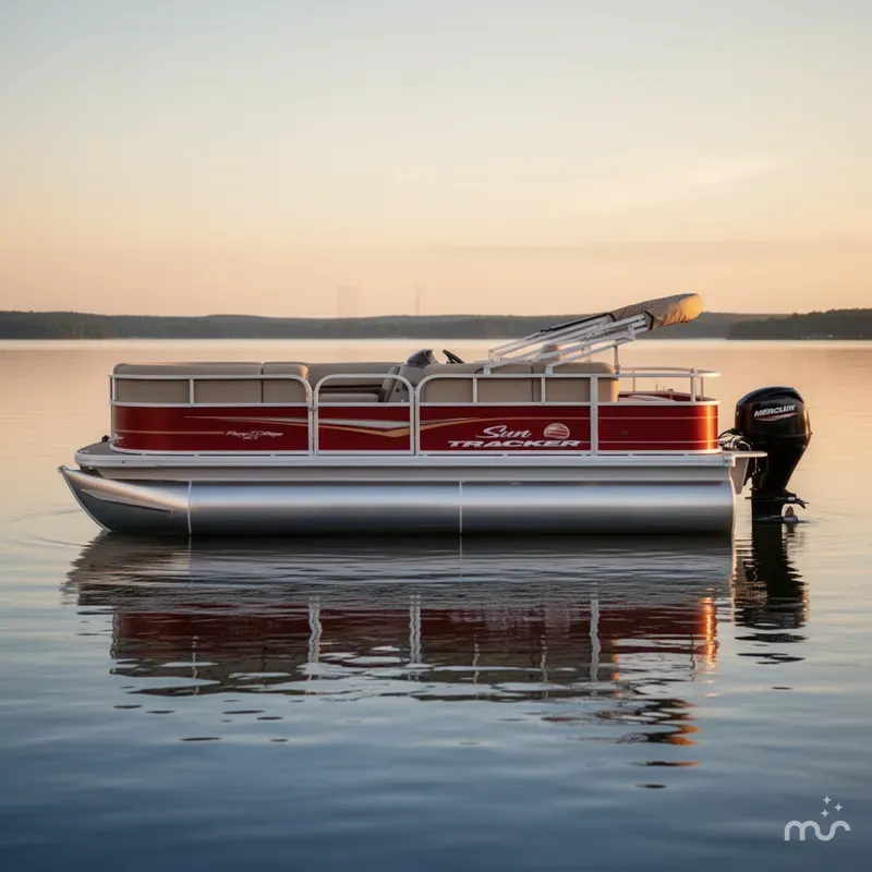 Slide: The Image of Sun Tracker Party Barge 18 DLX 2025 - 0
