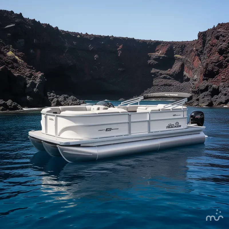 Slide: The Image of Sun Tracker Party Barge 20 DLX 2026 - 4