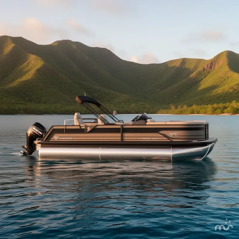 The Image of Viaggio Lago Z 24S Tritoon With A 250HP Suzuki Motor 2024 - 0