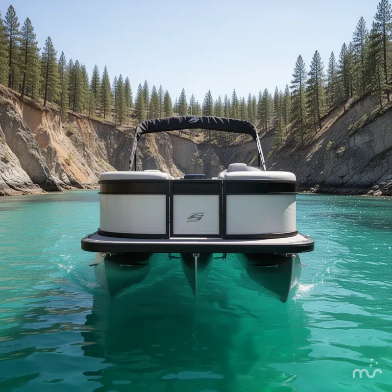 Slide: The Image of Flagship Endurance E22CU Sportoon W/ Suzuki 200HP Motor Demo Pontoon 2026 - 1