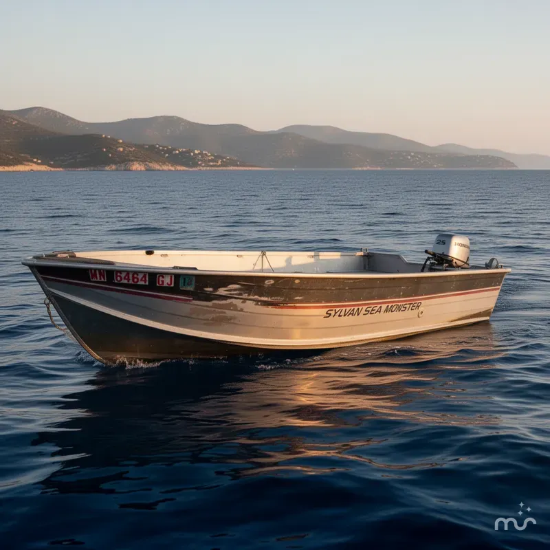 The Image of Sylvan Sea Monster W/ 25HP Honda 4-Stroke 1989 - 0