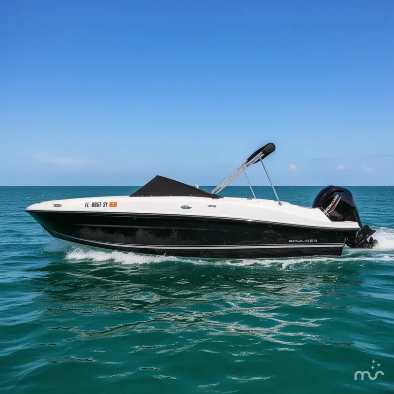 Slide: The Image of Bayliner VR4 Bowrider Outboard 2021 - 2