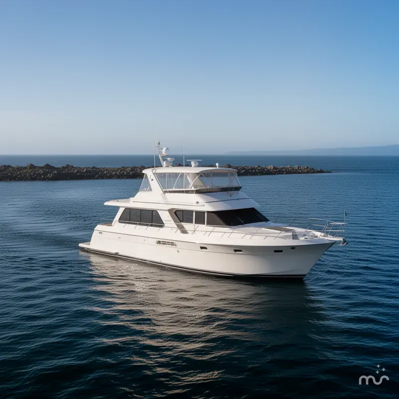 Slide: The Image of Carver Yachts 530 Voyager Pilothouse 1999 - 2