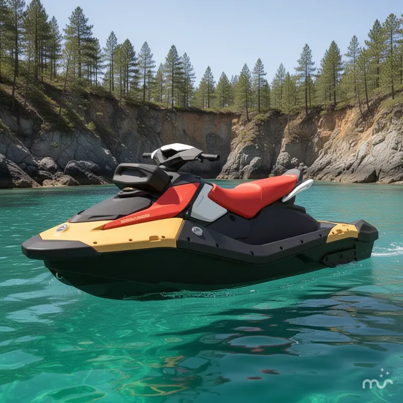 Slide: The Image of Sea-Doo Spark for 3 90 hp Convenience package with iBR and Audio in option 2026 - 2