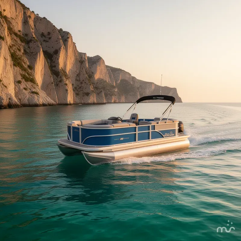 Slide: The Image of Sun Tracker Party Barge 20 DLX 2026 - 4
